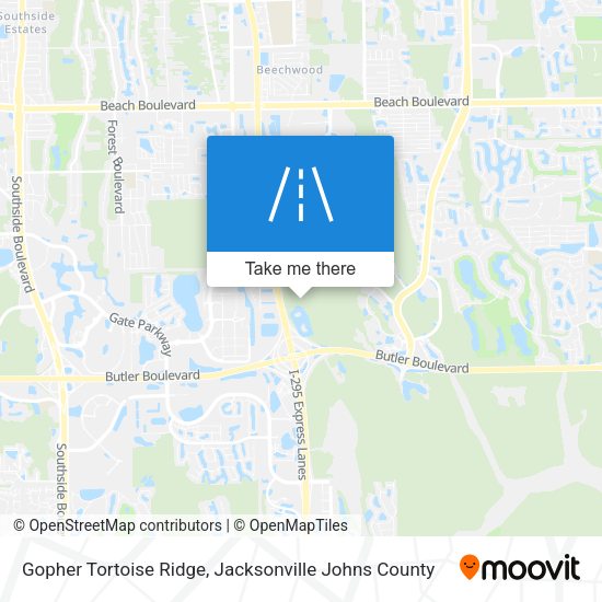 Mapa de Gopher Tortoise Ridge