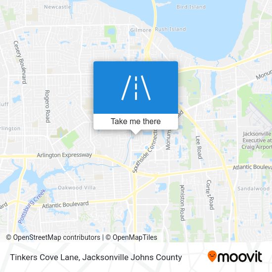 Mapa de Tinkers Cove Lane