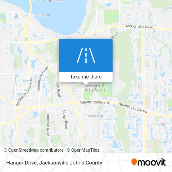 Hanger Drive map
