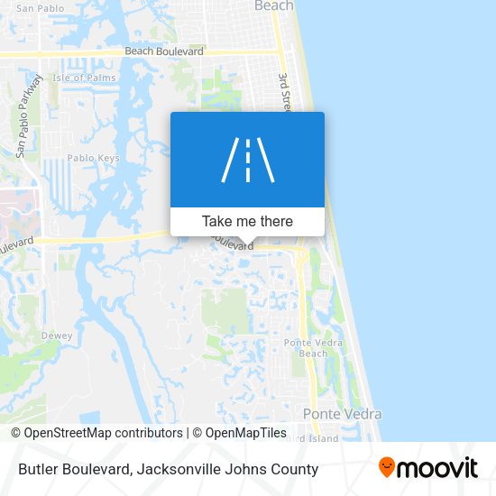 Butler Boulevard map