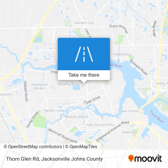Thorn Glen Rd map