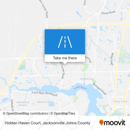 Hidden Haven Court map