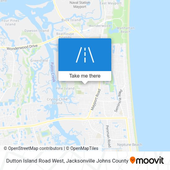 Dutton Island Road West map