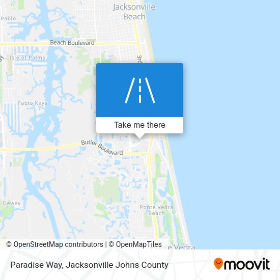 Paradise Way map