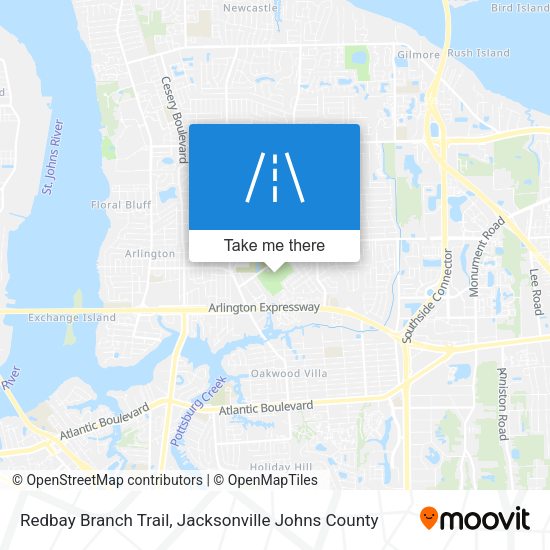 Redbay Branch Trail map