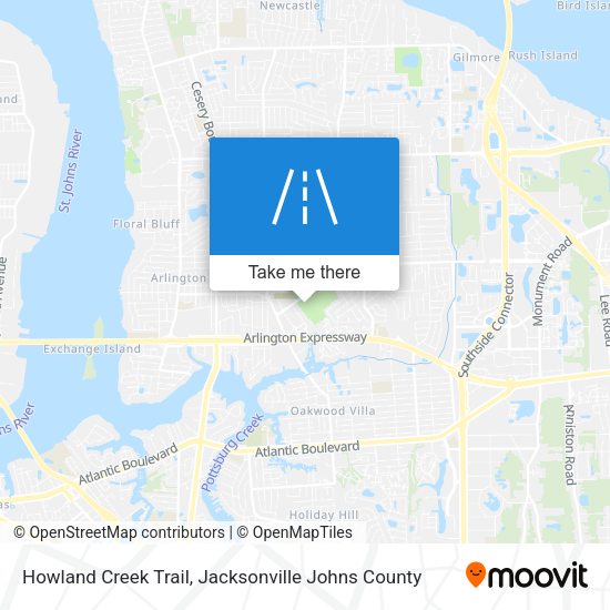 Howland Creek Trail map