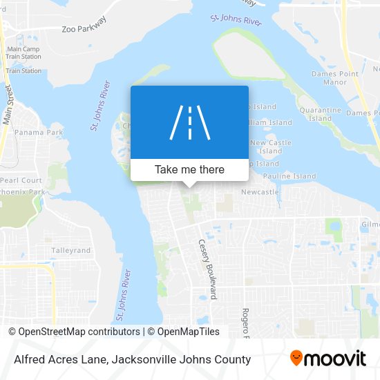 Mapa de Alfred Acres Lane