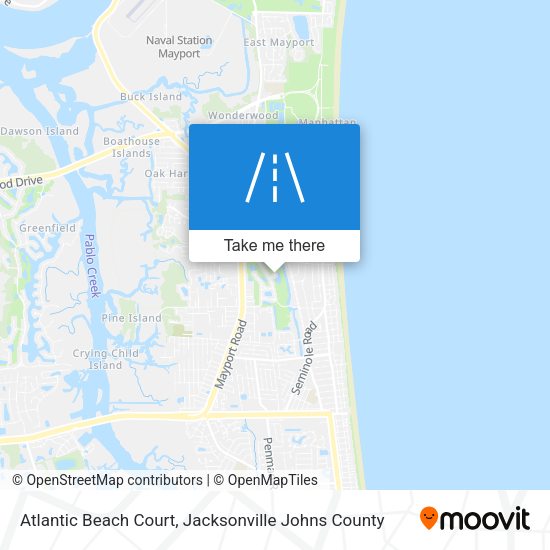Atlantic Beach Court map