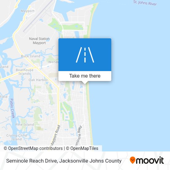 Seminole Reach Drive map