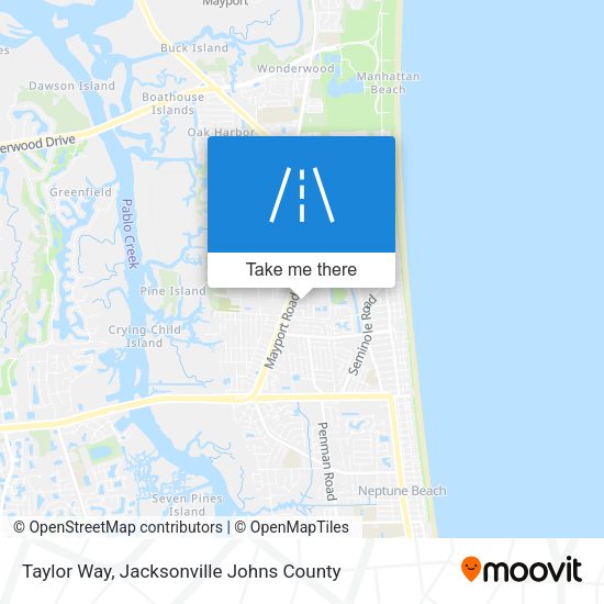 Taylor Way map