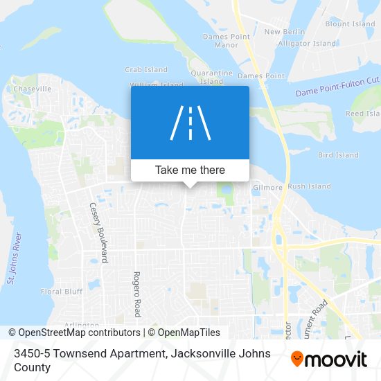Mapa de 3450-5 Townsend Apartment