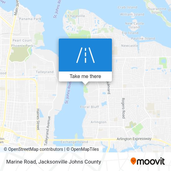 Mapa de Marine Road
