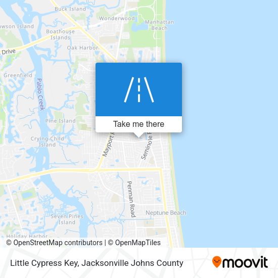 Little Cypress Key map