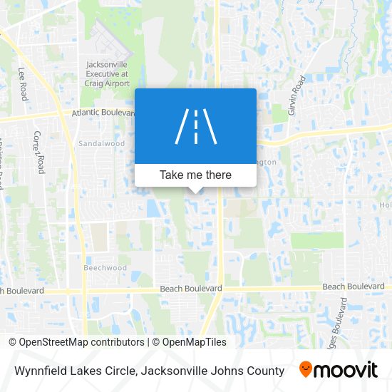 Wynnfield Lakes Circle map