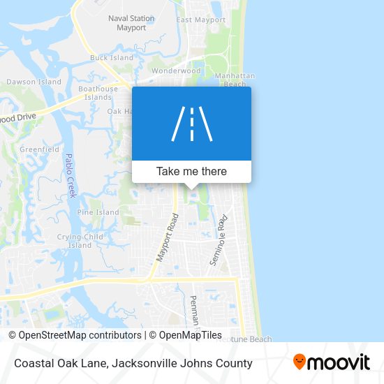 Mapa de Coastal Oak Lane