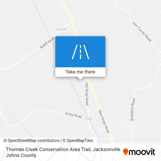 Thomas Creek Conservation Area Trail map
