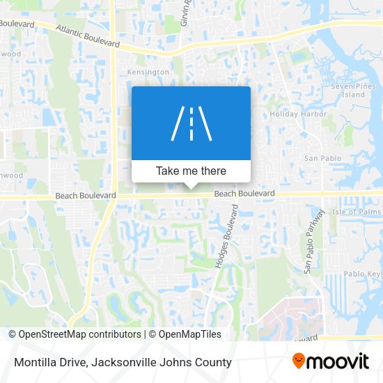 Montilla Drive map