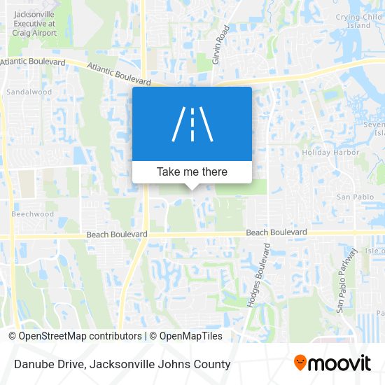 Danube Drive map