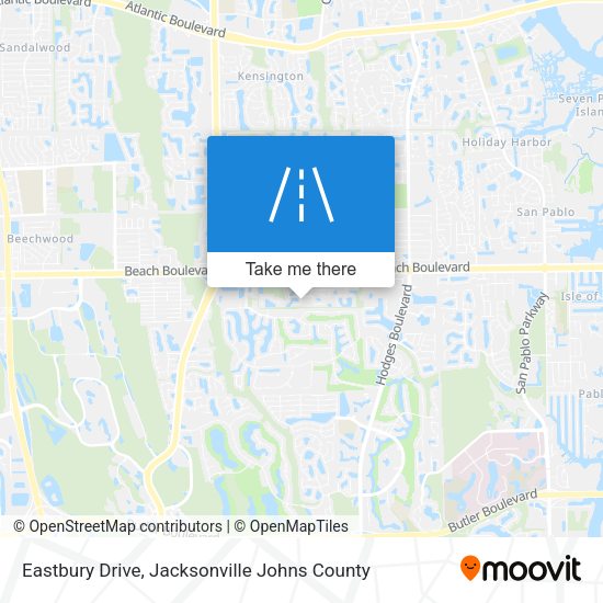 Eastbury Drive map