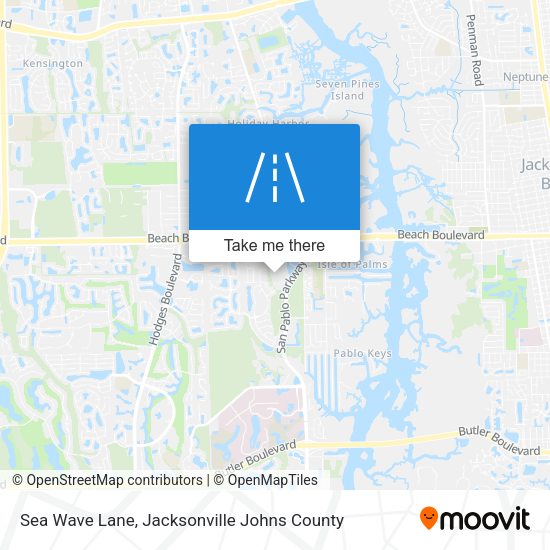 Sea Wave Lane map