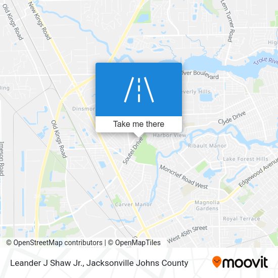 Leander J Shaw Jr. map