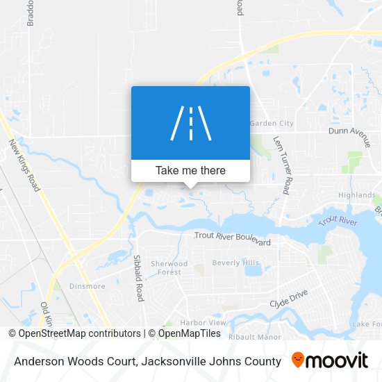 Mapa de Anderson Woods Court