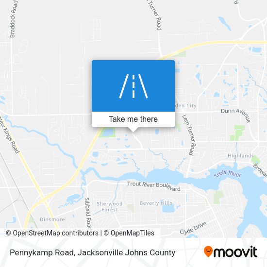 Pennykamp Road map