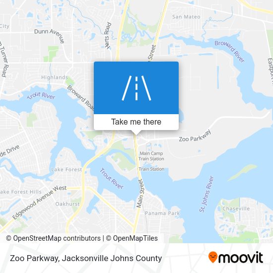 Mapa de Zoo Parkway
