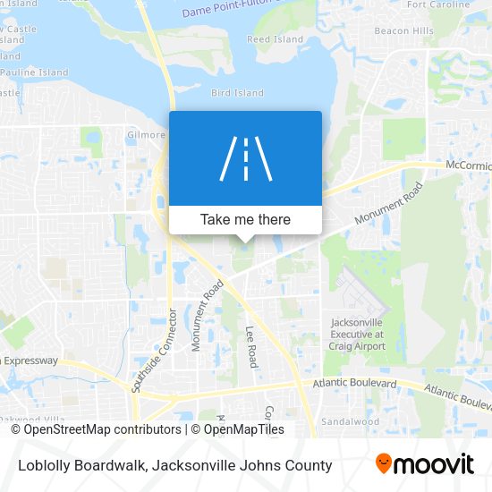 Mapa de Loblolly Boardwalk