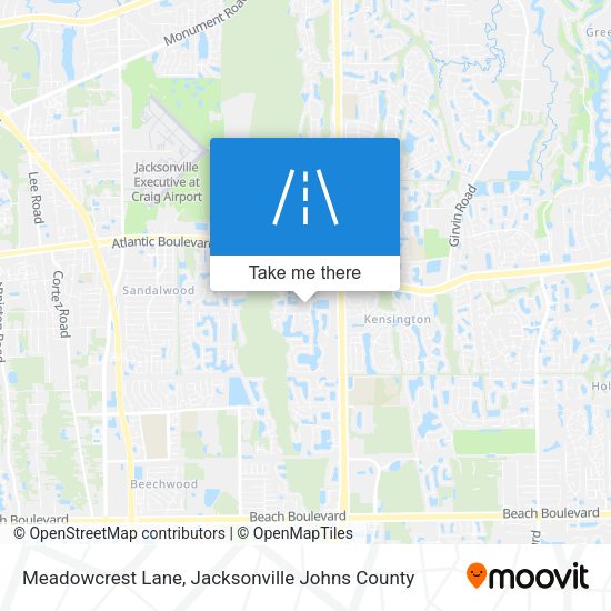 Mapa de Meadowcrest Lane