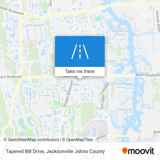 Mapa de Tapered Bill Drive