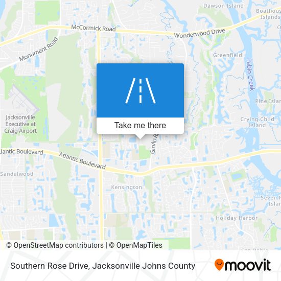 Mapa de Southern Rose Drive