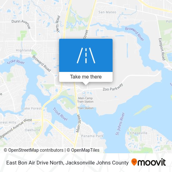East Bon Air Drive North map