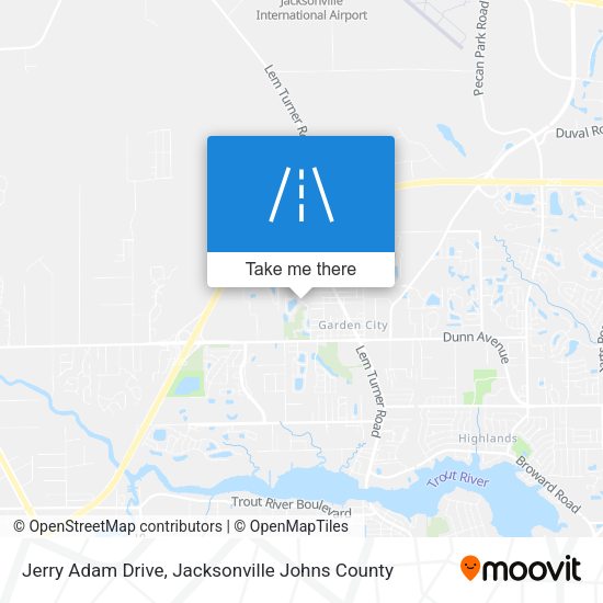Mapa de Jerry Adam Drive
