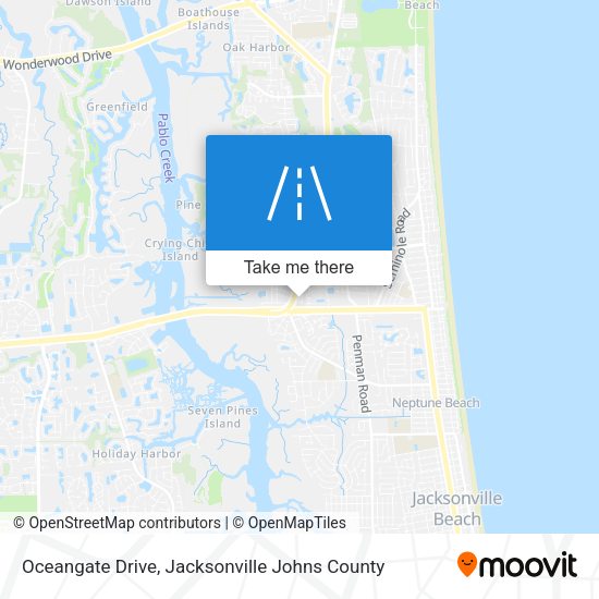 Oceangate Drive map