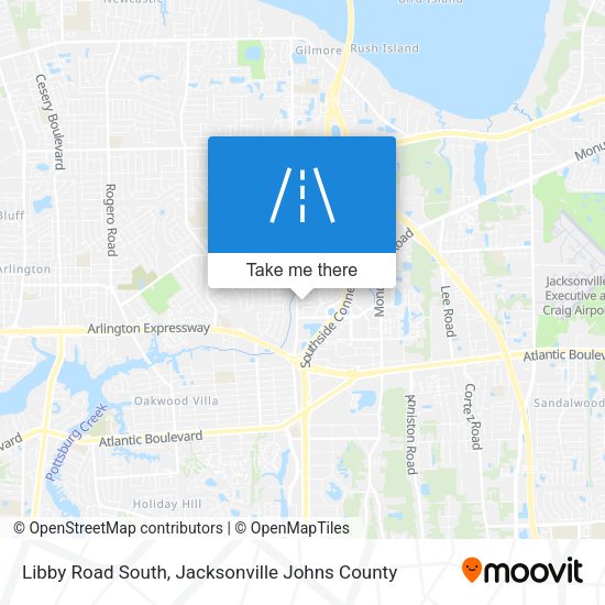 Libby Road South map