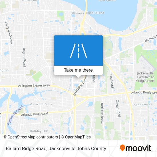 Ballard Ridge Road map