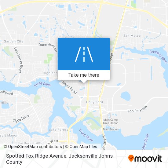 Mapa de Spotted Fox Ridge Avenue