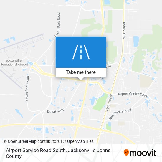 Airport Service Road South map