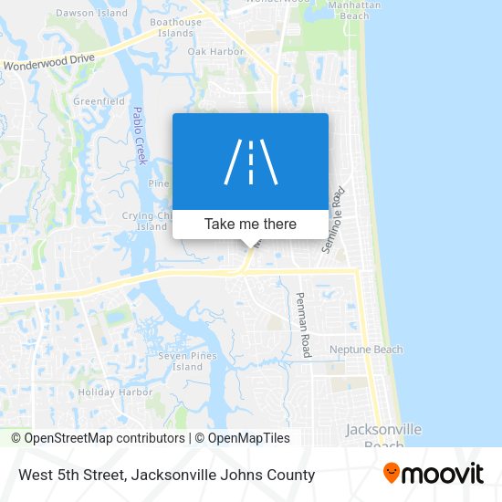 Mapa de West 5th Street