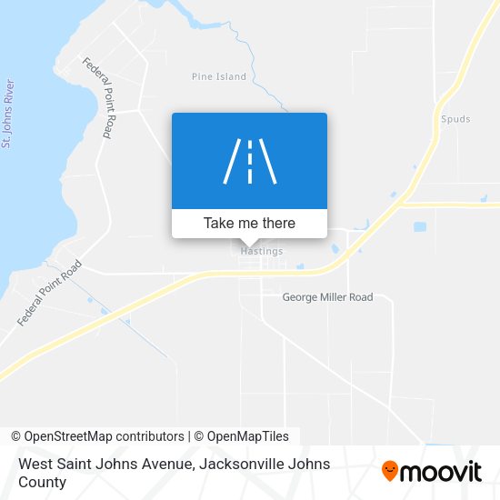 Mapa de West Saint Johns Avenue