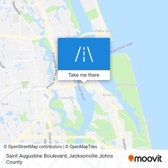 Saint Augustine Boulevard map