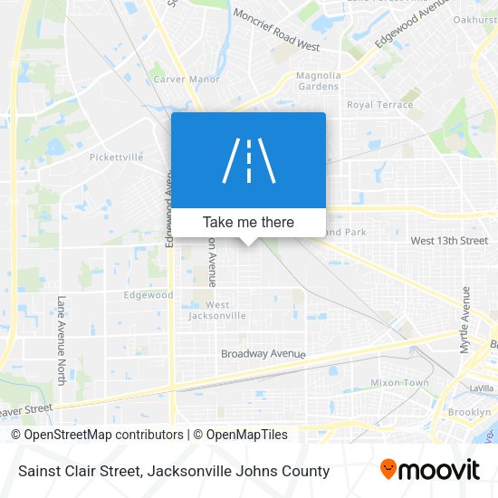 Sainst Clair Street map