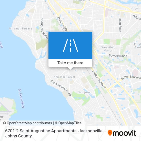 6701-2 Saint Augustine Appartments map