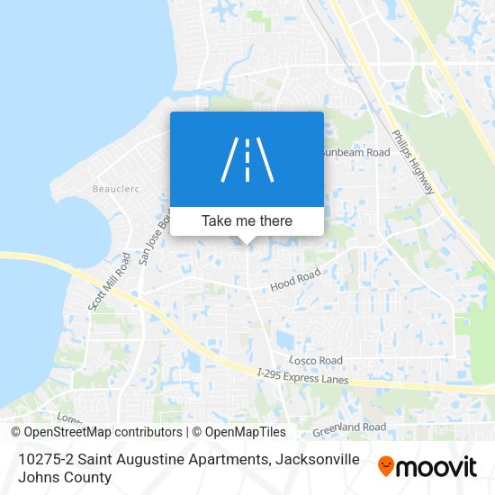 10275-2 Saint Augustine Apartments map