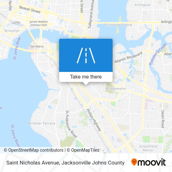 Saint Nicholas Avenue map