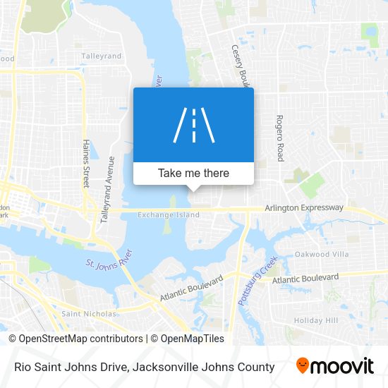 Rio Saint Johns Drive map