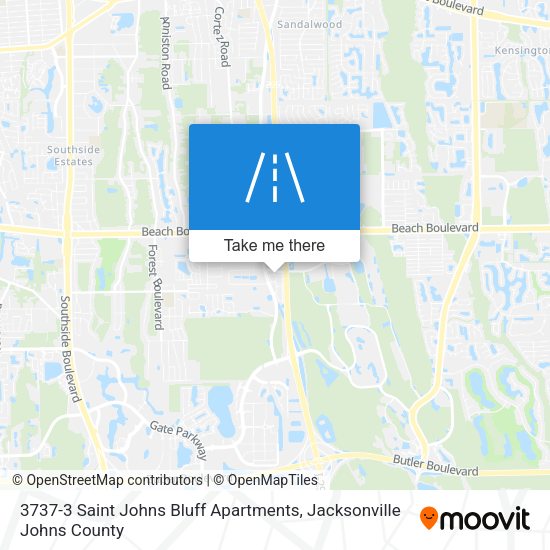 3737-3 Saint Johns Bluff Apartments map