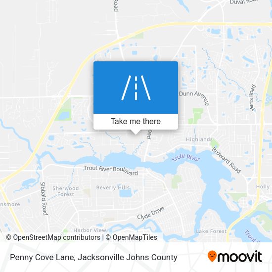 Mapa de Penny Cove Lane