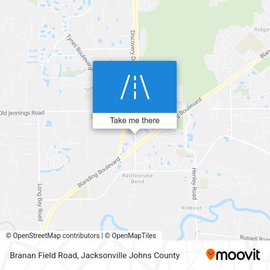 Branan Field Road map